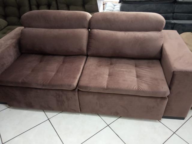 Sofá retrátil e reclinável 2,20L - Foto 2