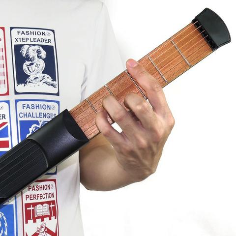 Violão De Bolso Pocket Guitar Portátil Treino
