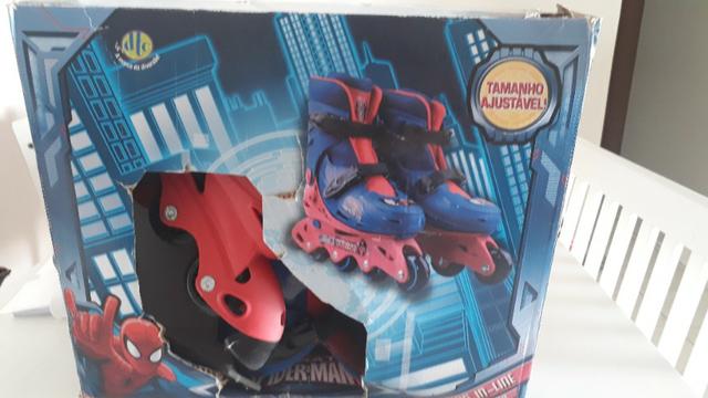 Patins Infantil DTC Marvel Homem Aranha Spider Man Tamanho 29-32 - Foto 3