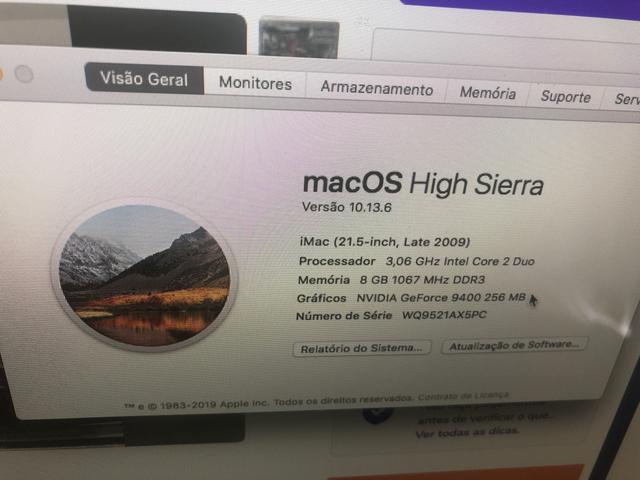 Imac 3.06Ghz 8gb Ram com SSD aceito troca e dinheiro - Foto 2