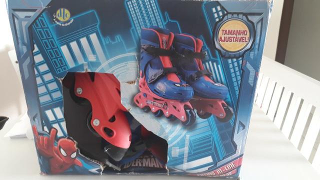 Patins Infantil DTC Marvel Homem Aranha Spider Man Tamanho 29-32 - Foto 6