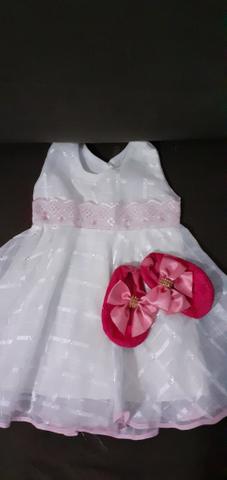 Conjunto vestido + sapatinho