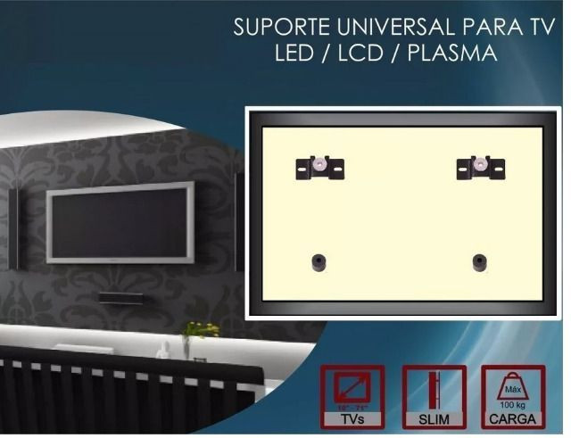 Suporte de TV Universal Fixo para TV Lcd Led de 14 a 84 Polegadas - Foto 4