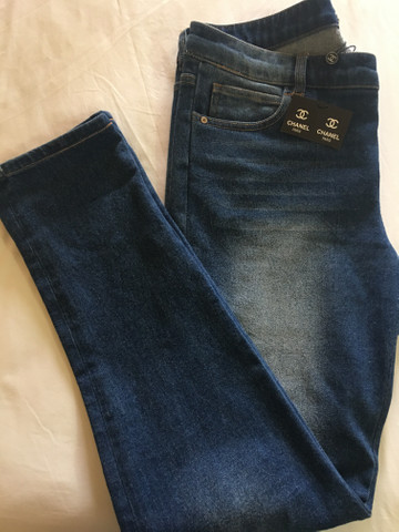 calça jeans chanel
