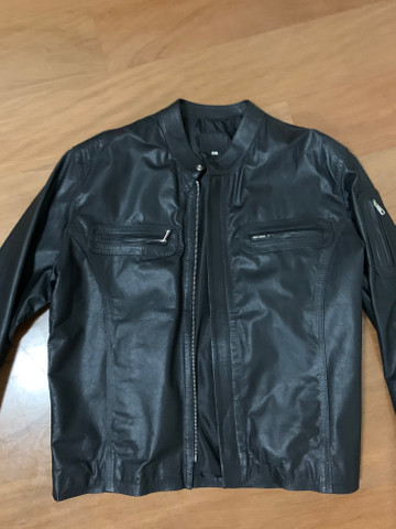 jaqueta de couro omk