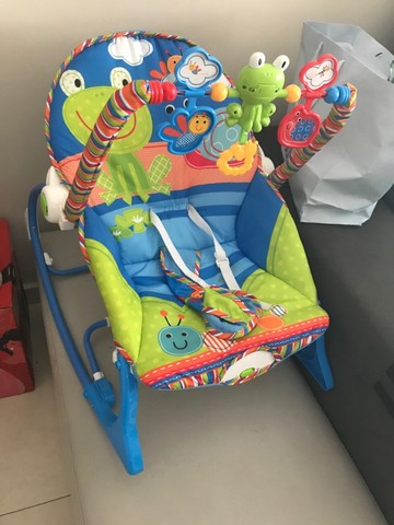 Cadeira de descanso musical funtime maxi baby até 18kgs azul 1