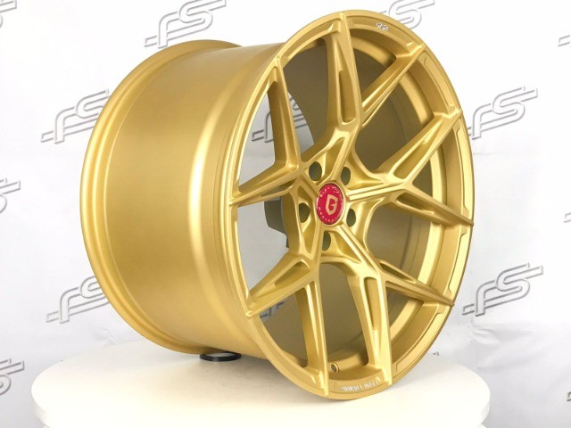 Rodas Gisa Stharlight Dourada 5x114 - 20x9,5 e 20x12,5 aro 20 duas talas - Foto 3