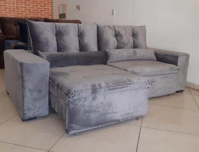 Sofá em Suede Premium 2,30m - Móveis - Vila Ester (Zona Norte), São Paulo  1072060148 | OLX