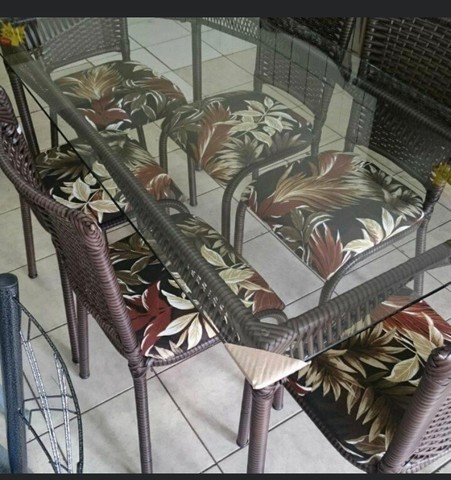 Mesa de Vime Com 06 Cadeiras 