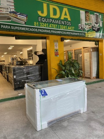 Freezer dupla ação - horizontal - porta de vidro - 2 anos de garantia 