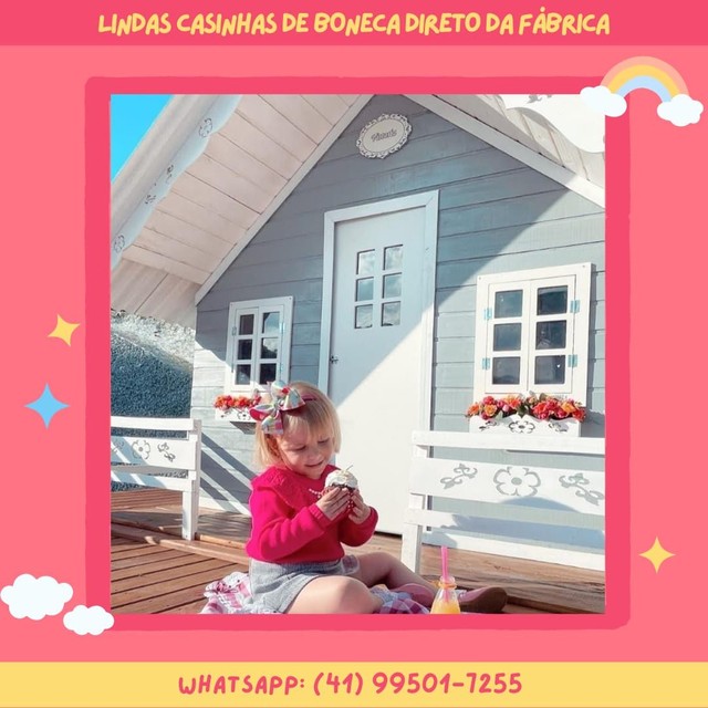 Casinha de boneca direto da fábrica 