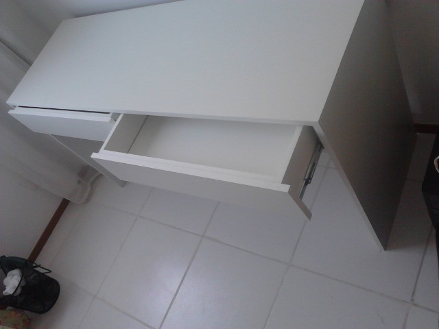 Escrivaninha/ Mesa De Escritório Mdf Branco Tx - Foto 3
