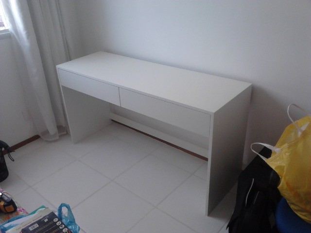 Escrivaninha/ Mesa De Escritório Mdf Branco Tx