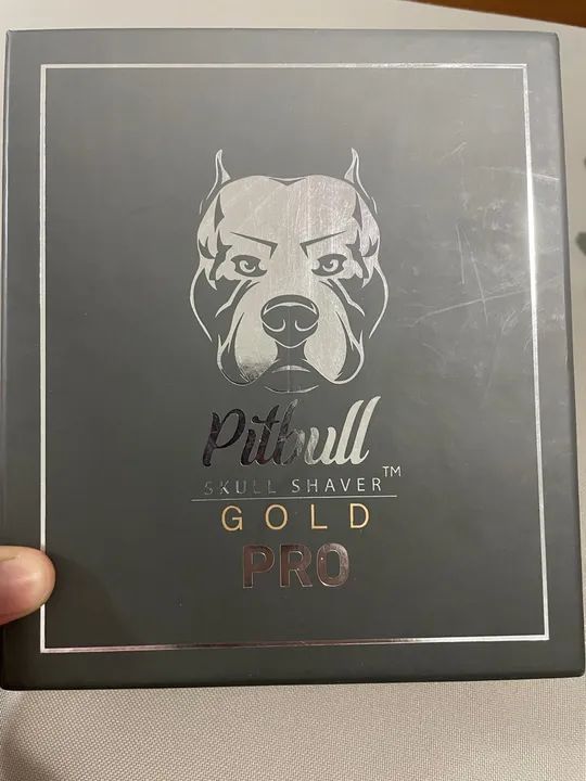 Barbeador Elétrico Skull Shaver Pitbull Gold Pro Novo - Foto 5