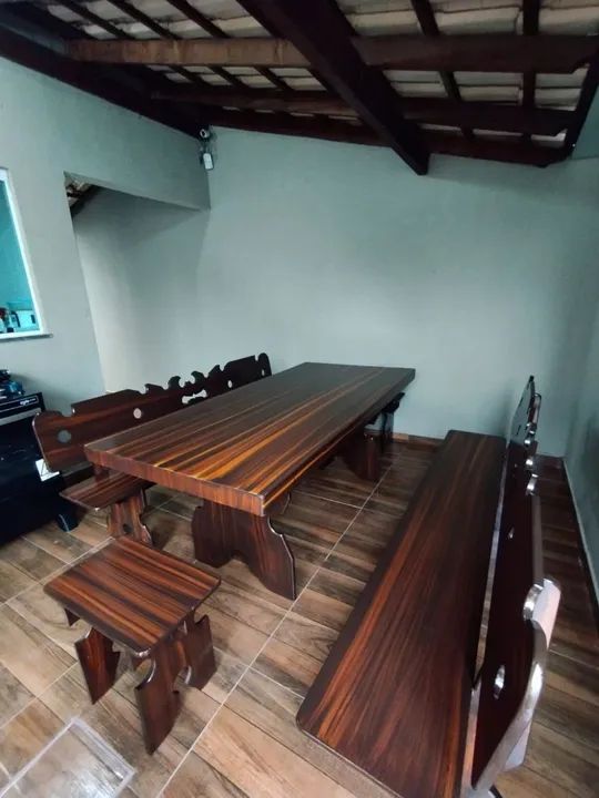 Mesa de Jantar Preta Moderna - Foto 5