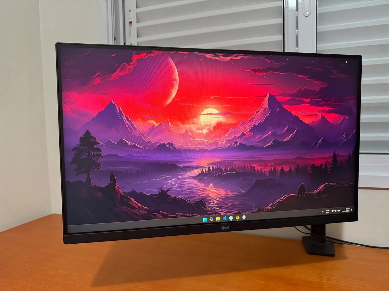 Monitor LG 27 polegadas + braço articulado - Foto 2