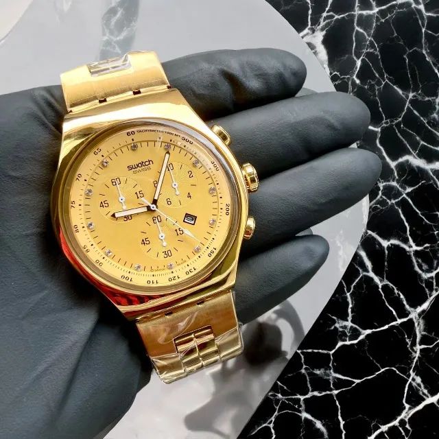 Swatch dourado 2203 - Foto 2