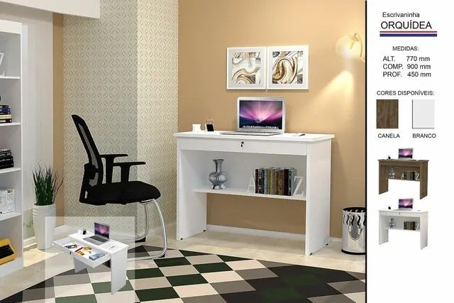 Mesa para computador escrivaninha  orquidea - Foto 3