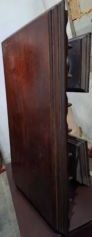 Mesa de centro antiga de madeira maciça  - Foto 3