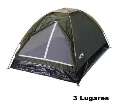 Barraca Mor Pantanal Camping Iglu 3 Pessoas 2,05x1,60x1,15 Mor - Foto 3