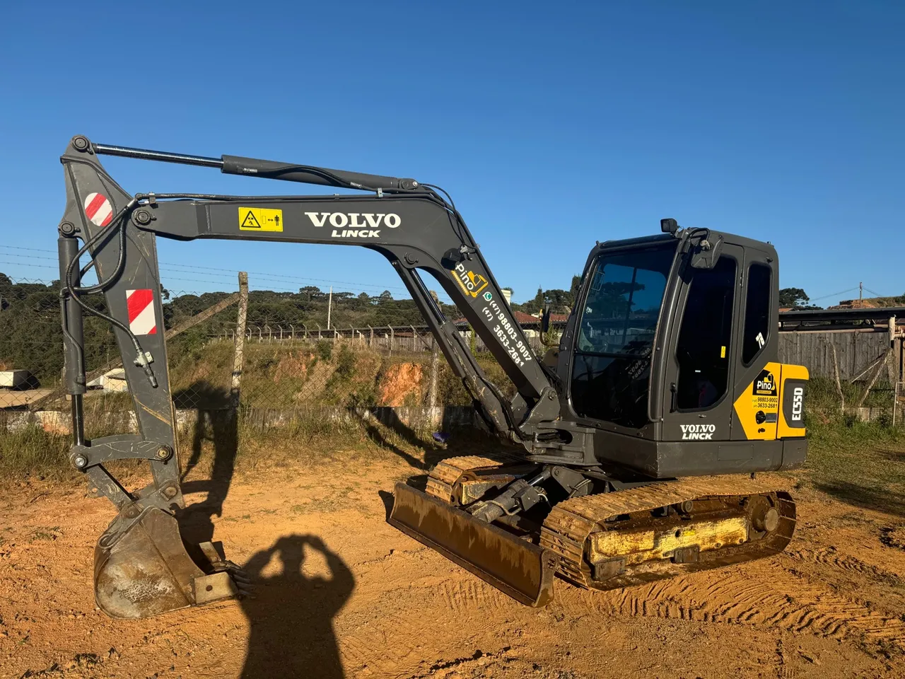 Mini Escavadeira Volvo EC 55 D