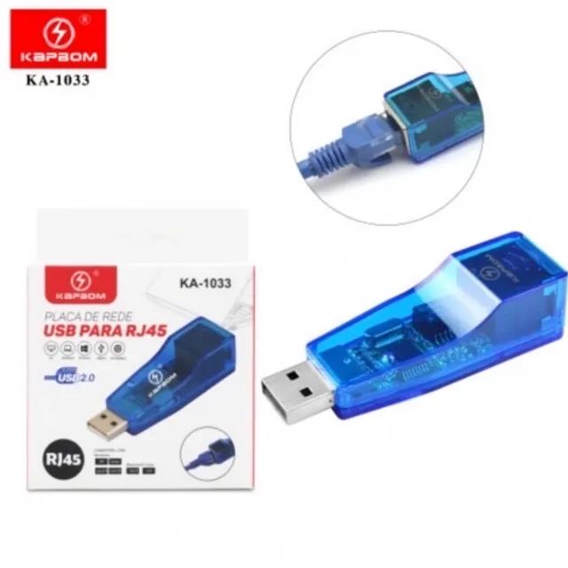 Adaptador Placa de rede USB para RJ45 - Foto 5