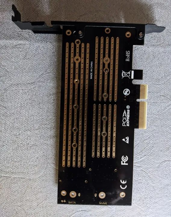 Placa Adaptador PCIe para 2x SSD M.2 - JEYI - Foto 3