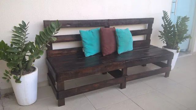 Palete bancos rústicos. Fabricamos móveis de Pallet, Pallets e pinus. - Foto 5