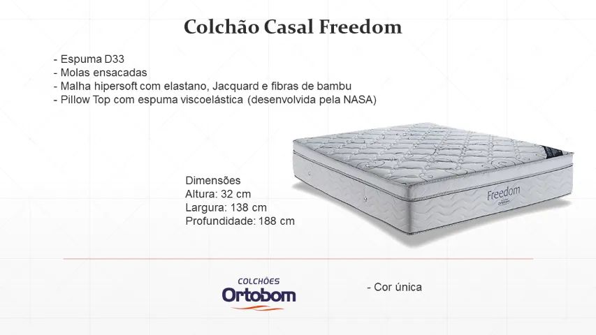 quarto colchao ortobom casal molas ensacadas  - Foto 2
