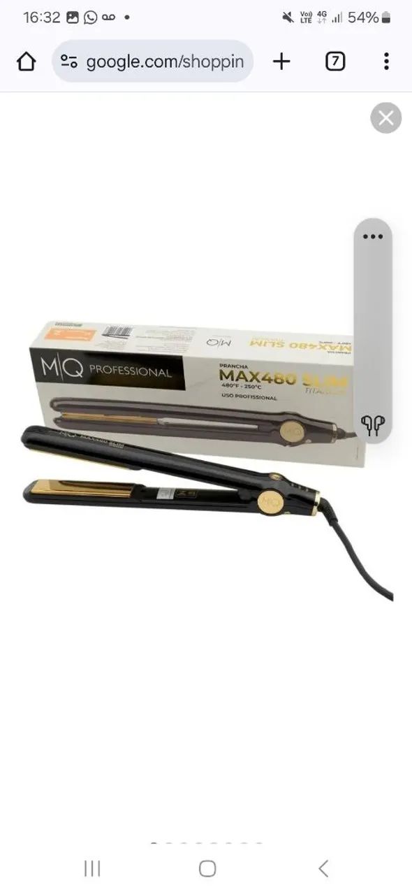 Prancha de cabelo MQ Max 480 Titanium