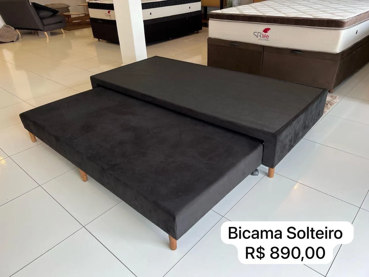 Base Box Solteiro com Auxiliar - ENTREGO