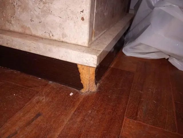 Mesa de jantar em Mármore / Madeira Bege 78 cm x 160 cm x 100 cm - Foto 3