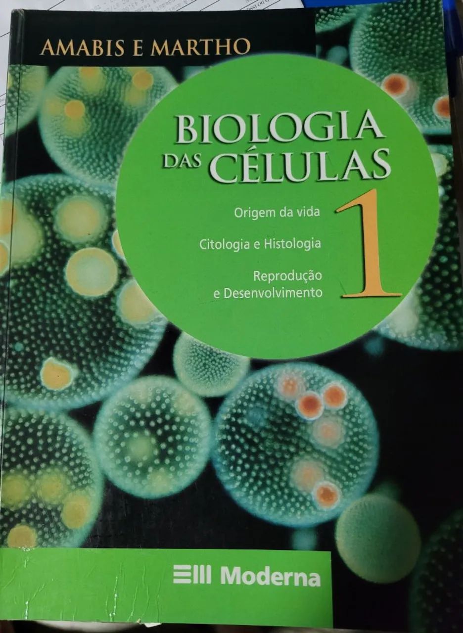Biologia Amabis e Martho volume 01, 02 e 03    150 cada volume. 