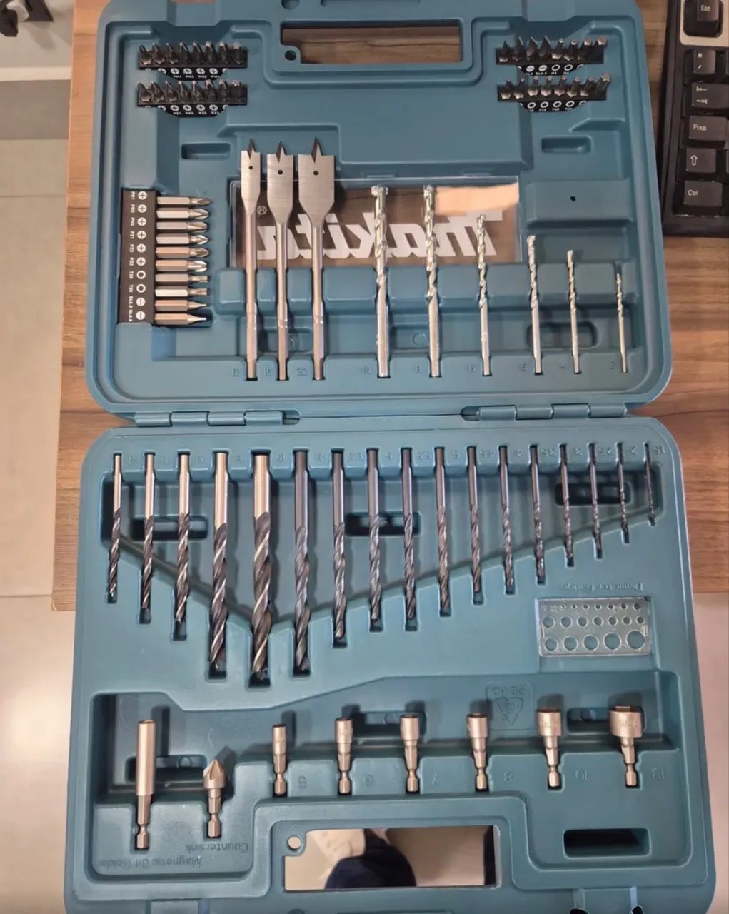 Kit Makita 77 pçs Brocas Soquete Jogo Bits P/ Furadeira Parafusadeira D-47226 - Foto 5