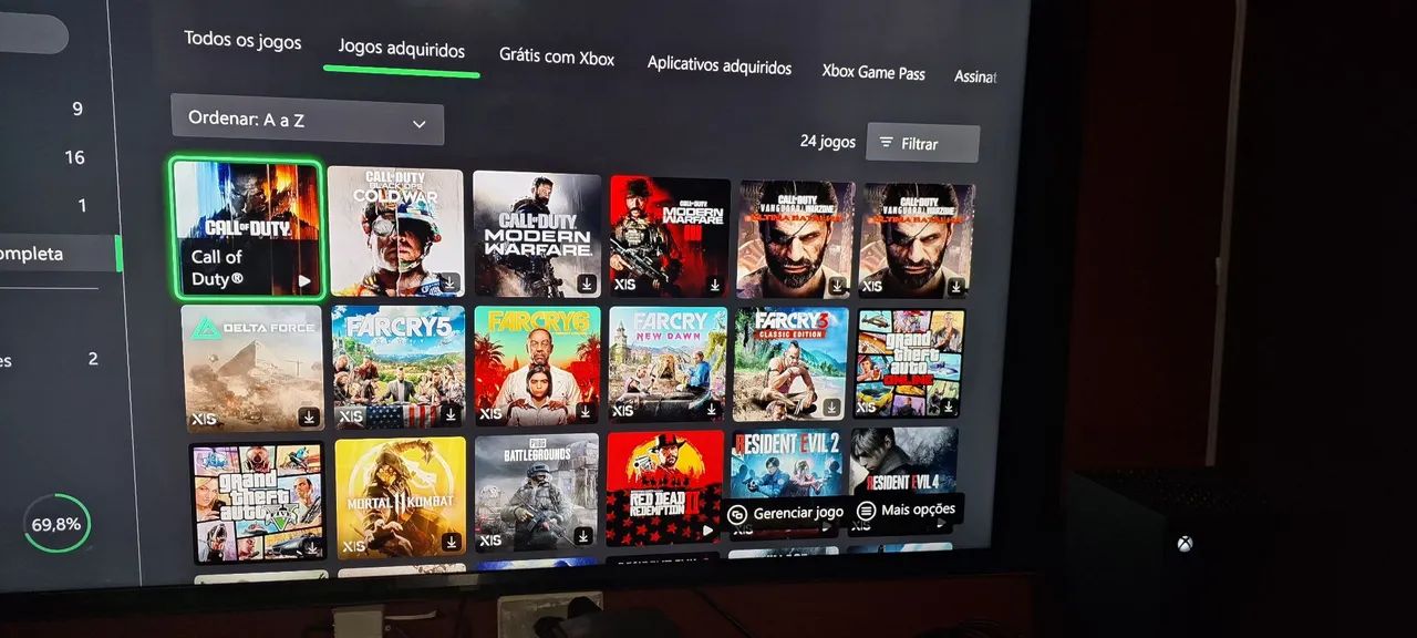 Xbox series x semi novo com caixa origina e com jogos digital - Foto 5