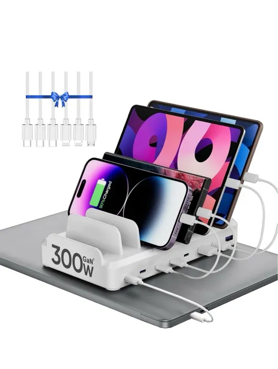 Carregador de Celular 300W GaN - 5 Portas - Multi-Dispositivos