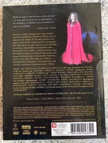 Maysa Quando Fala O Coração Box Bluray 2 Discos Digipack - Foto 2
