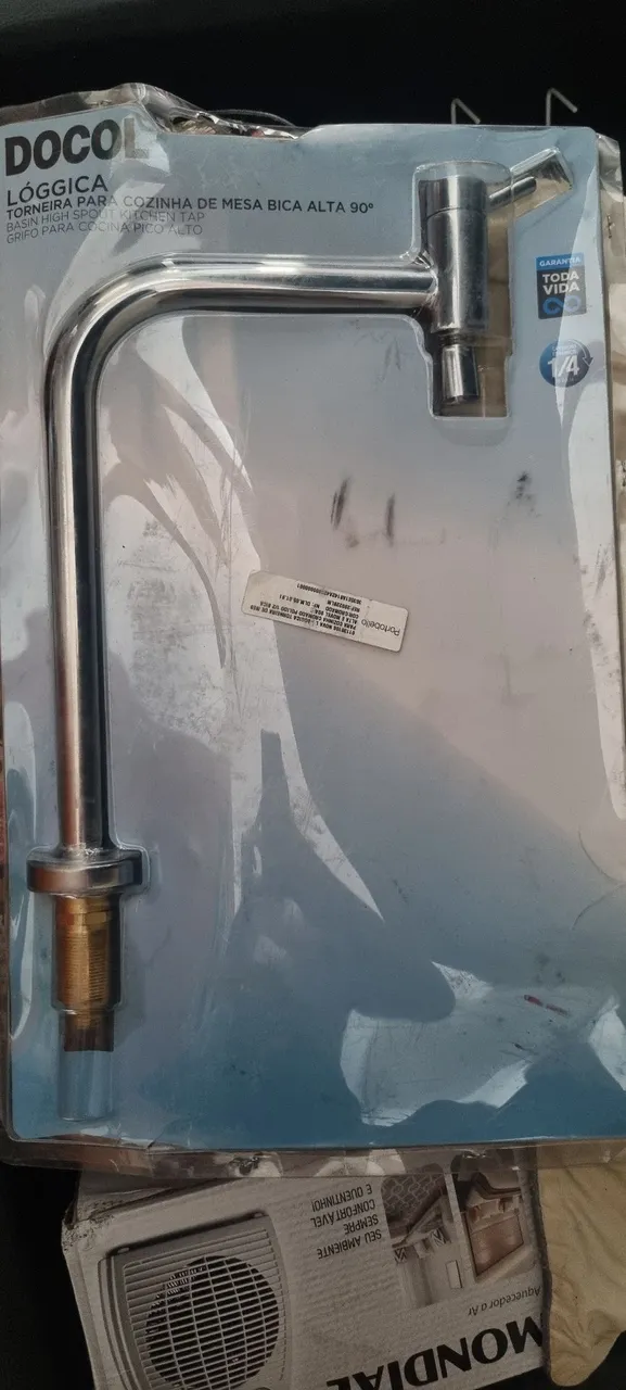 Torneira de Cozinha Docol Lógica Bica Alta 90º
