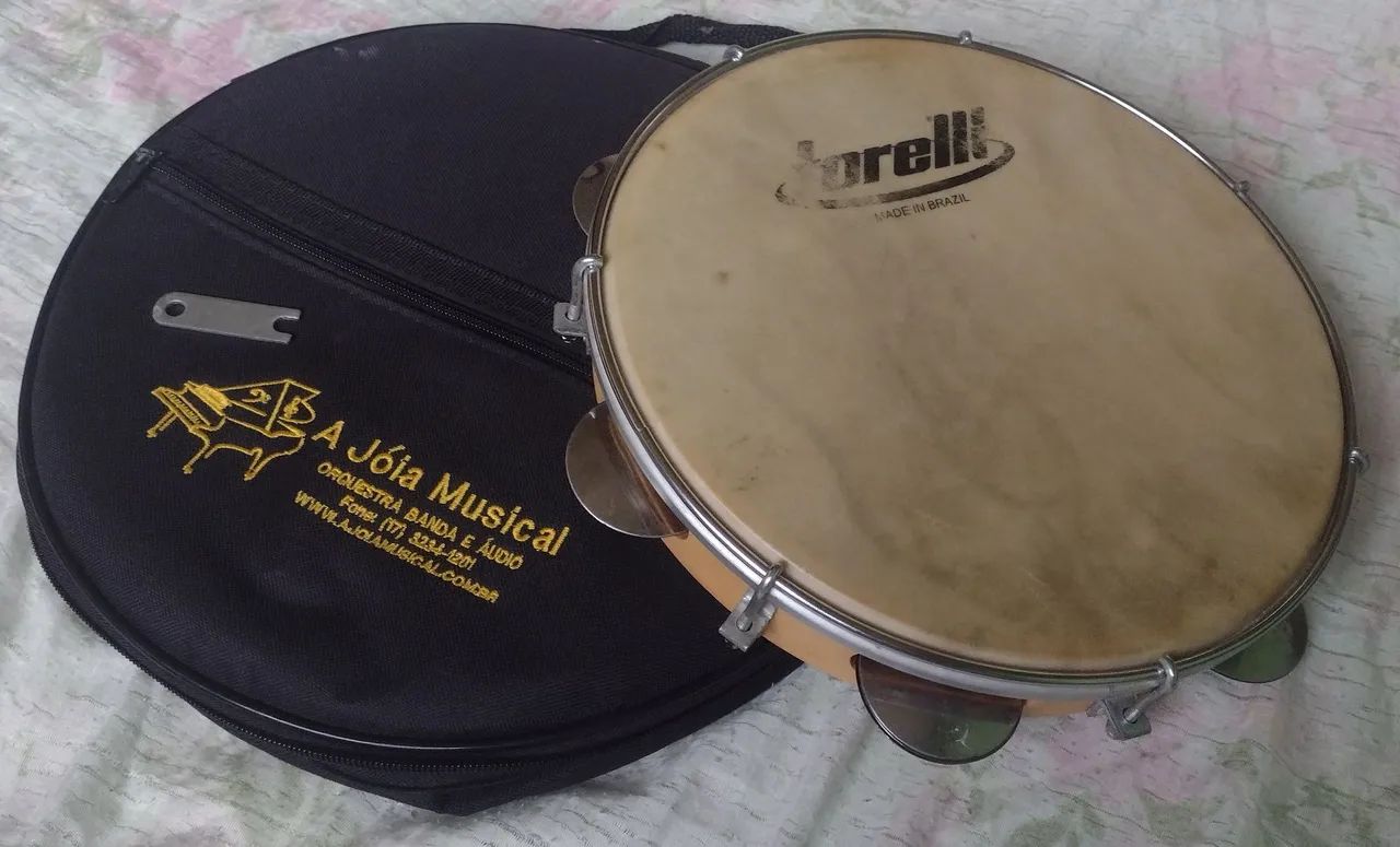 Pandeiro de 10 polegadas TP 300 Torelli com case