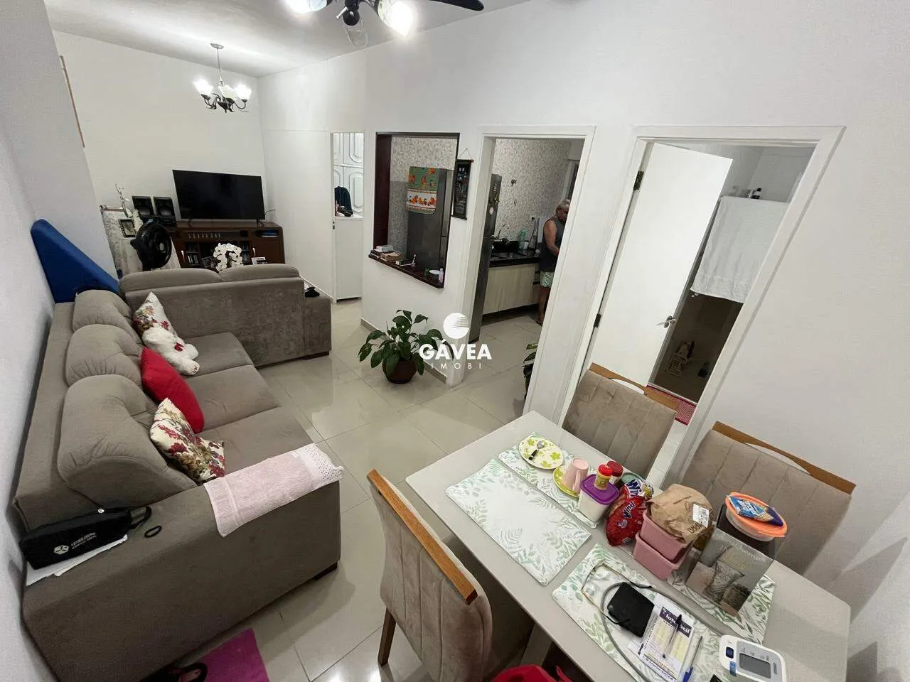 Sala Living à venda no Centro em São Vicente.