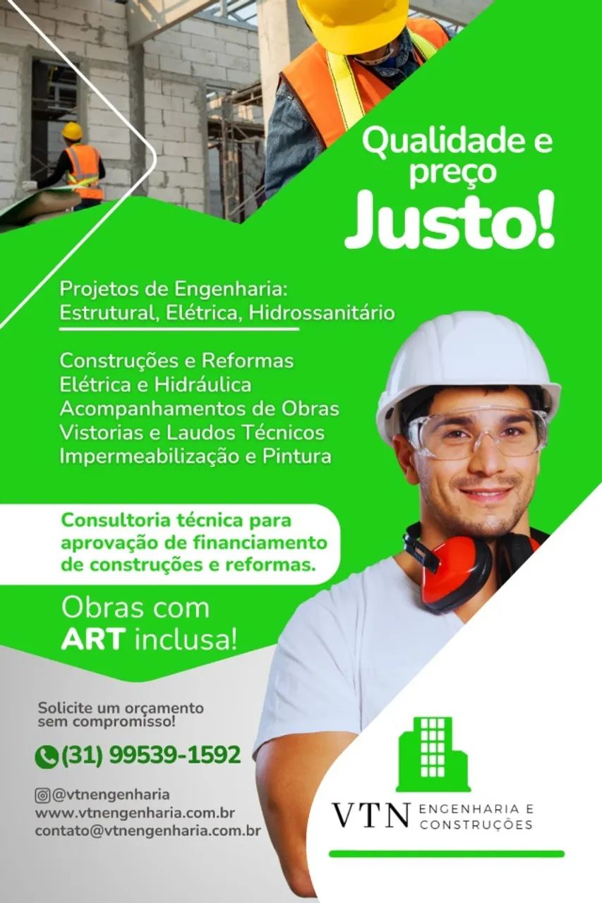 SERVIÇOS DE ENGENHARIA E CONSTRUÇÃO | QUALIDADE E CONFIANÇA 