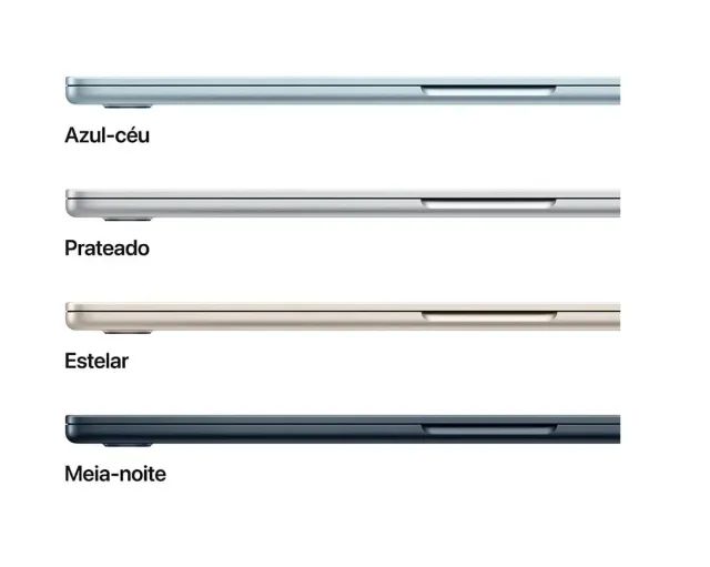 Macbook Air M4 15" Polegadas 16gb 256g Sssd - Lacrado - Consulte Cores - Loja Icaraí