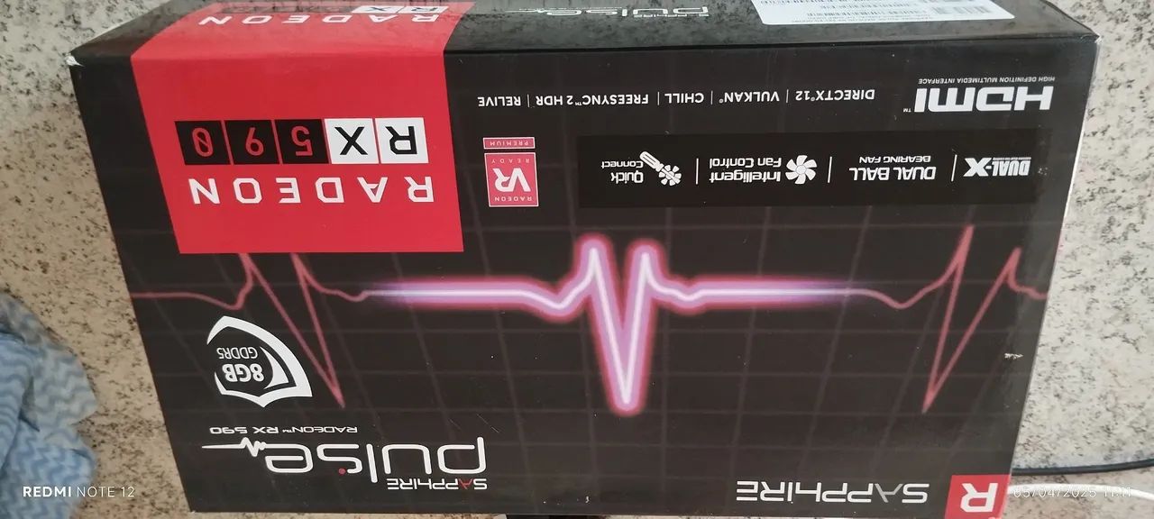 Placa de Vídeo Sapphire Pulse Radeon RX 590 8GB GDDR5