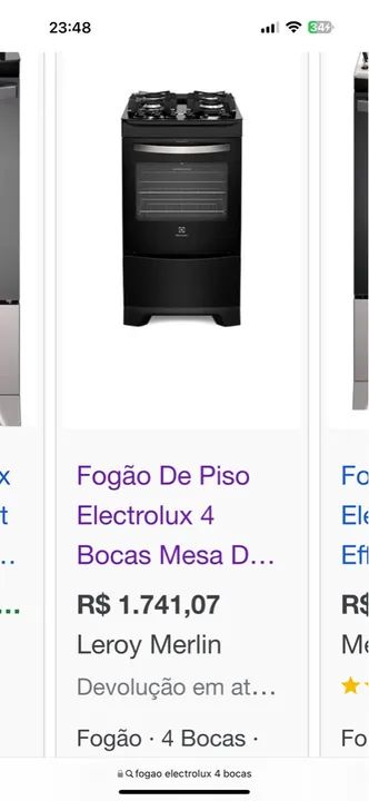 Fogão 4 Bocas Preto Electrolux - Oportunidade  - Foto 2