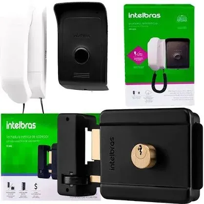 Kit Porteiro Eletrônico Intelbras + Fechadura