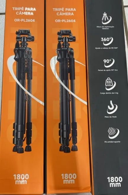 Tripé Profissional 180cm Suporte Câmera e Celular c/ Bolsa em Promoção