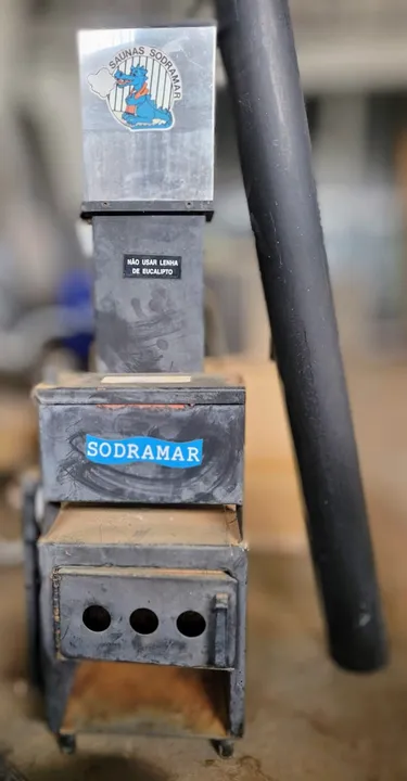 Sauna de vapor à gás glp com chaminé
