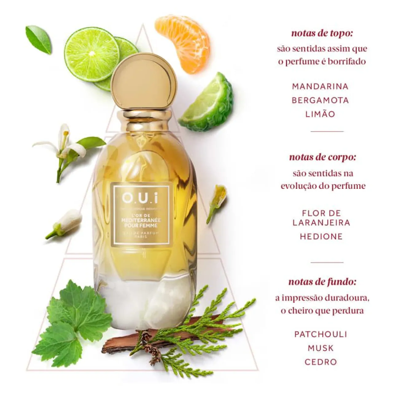 O.U.i L'Or de Méditerranée Pour Femme - Perfume Feminino