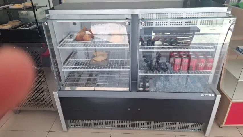 Expositor Quente/Frio, 1,40m, Linha Aurora, Preto, Gelopar - Foto 2