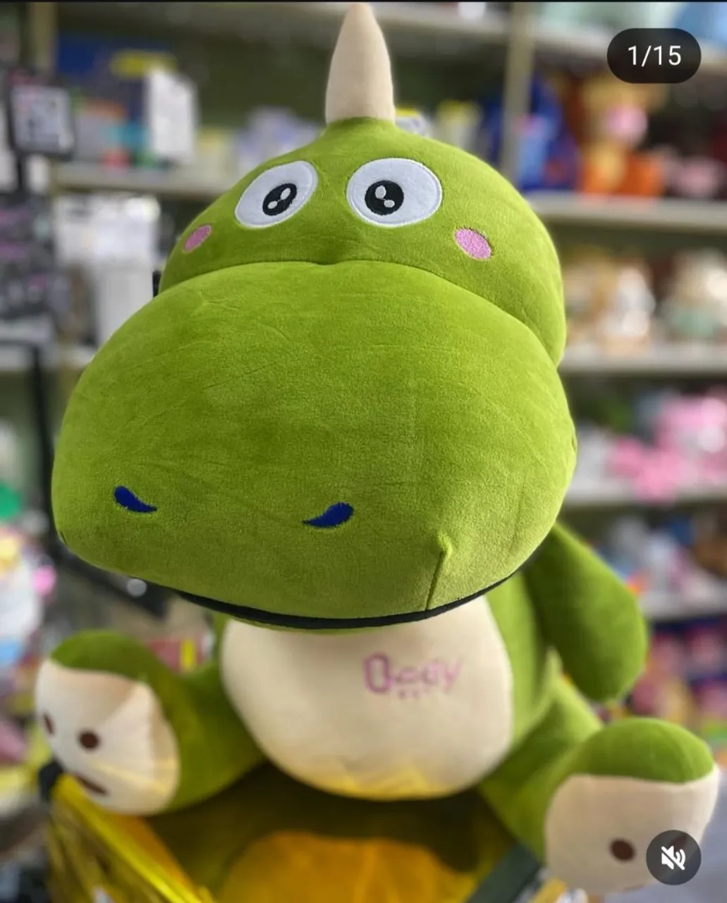 Pelúcia Dino Verde Fofinha